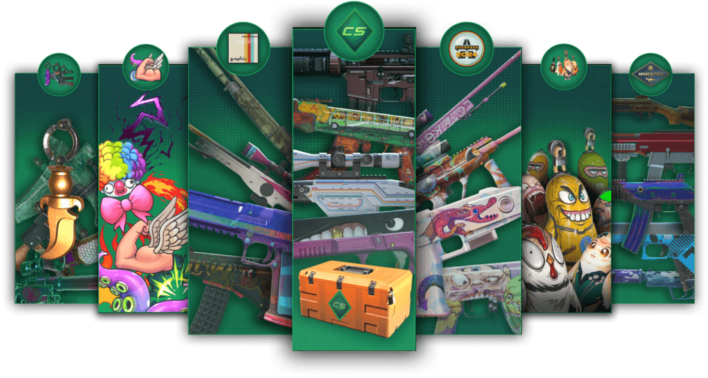 Just a few new skins to choose from. (Image via Valve)