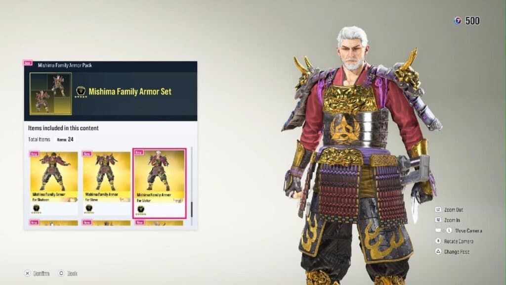 Mishima Family Armor Set item (Image via Chosendude47)