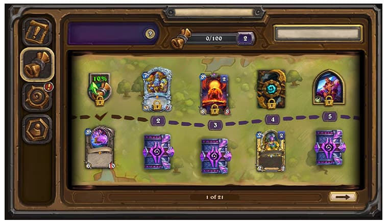 Rewards Track screenshot (Image via Blizzard Entertainment)