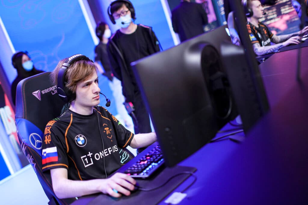 Nemesis at Worlds 2020 (Photo via David Lee / Riot Games)