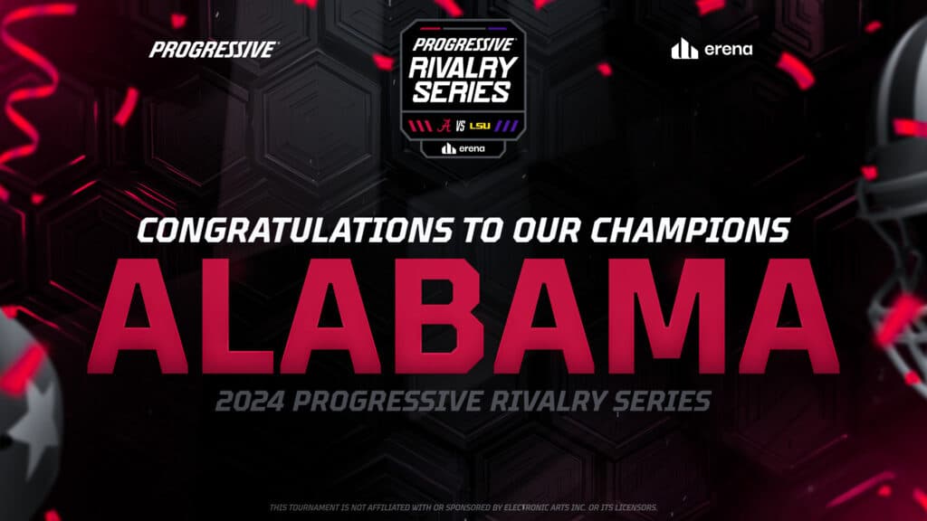 Alabama defeated LSU 7-1 to become the Progressive Rivalry Series champions (Image via erena)