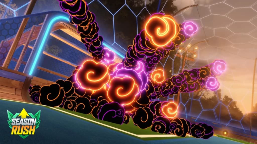 Flourescent Fume Goal Explosion (Image via Rocket League)