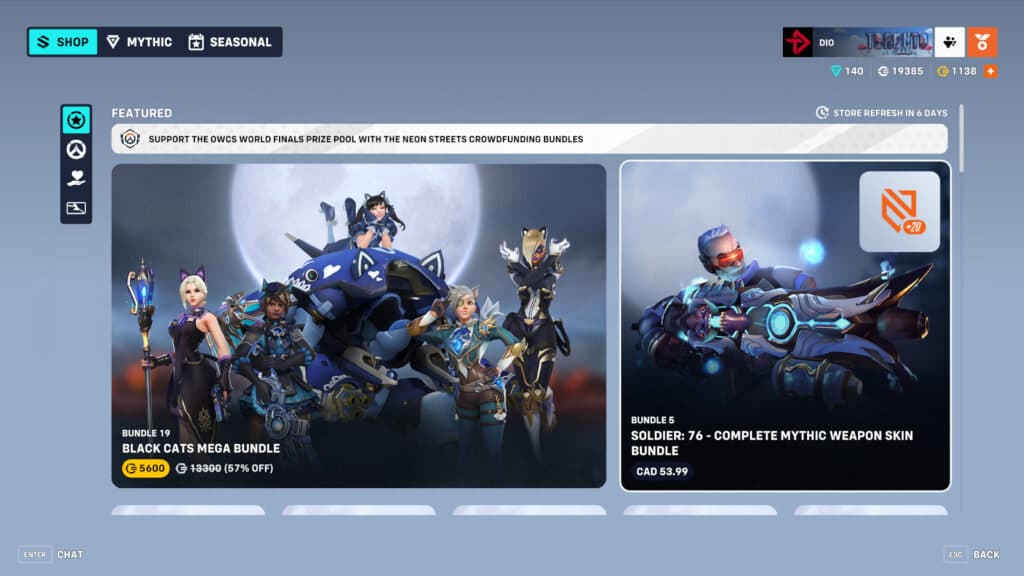 Overwatch 2 Soldier: 76 mythic weapon screenshot (Image via esports.gg)