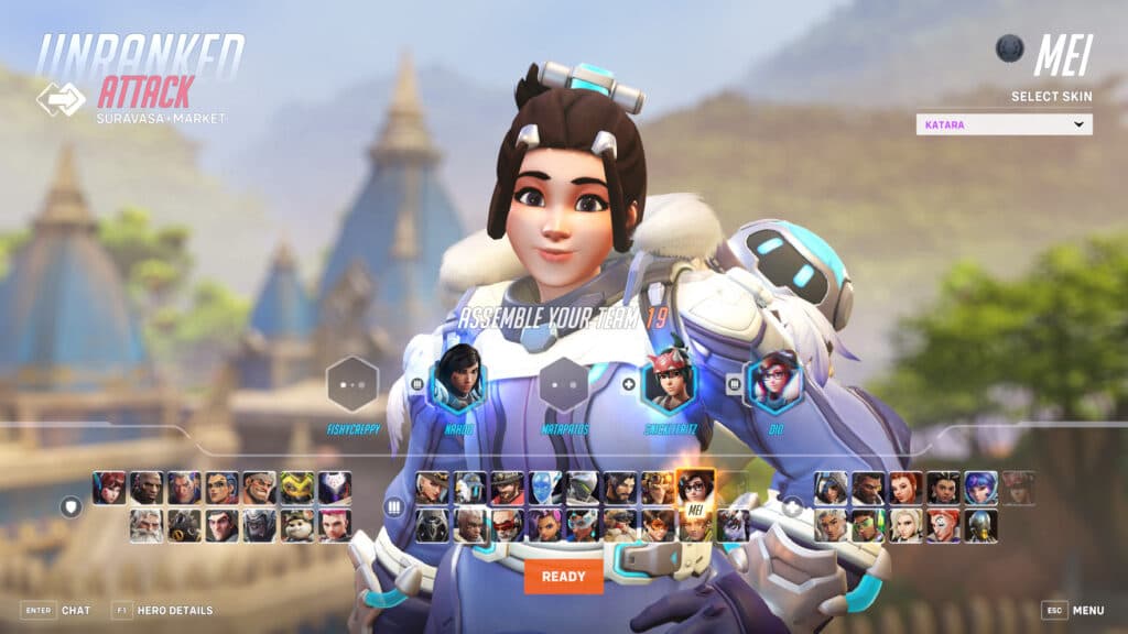 Katara Mei skin screenshot (Image via esports.gg)