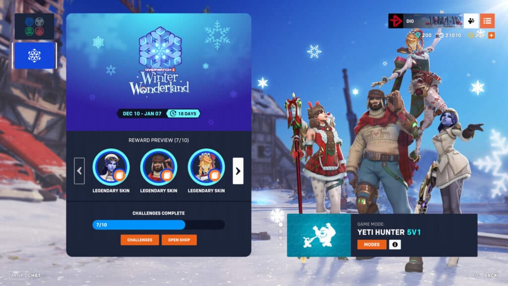 How to unlock the free holiday Overwatch 2 skins (Image via esports.gg)