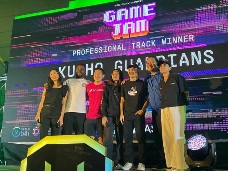 Kusho World team, who won first place at YGG Play Summit 2024’s Game Jam