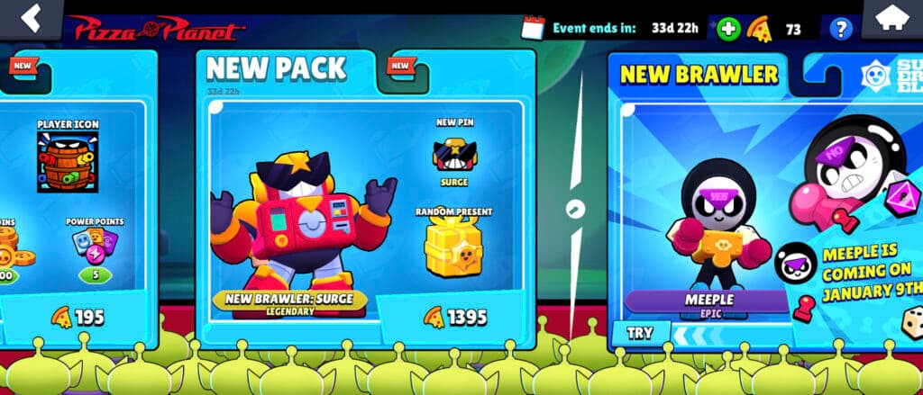 Rewards in Brawl Stars Arcade (Image via esports.gg)