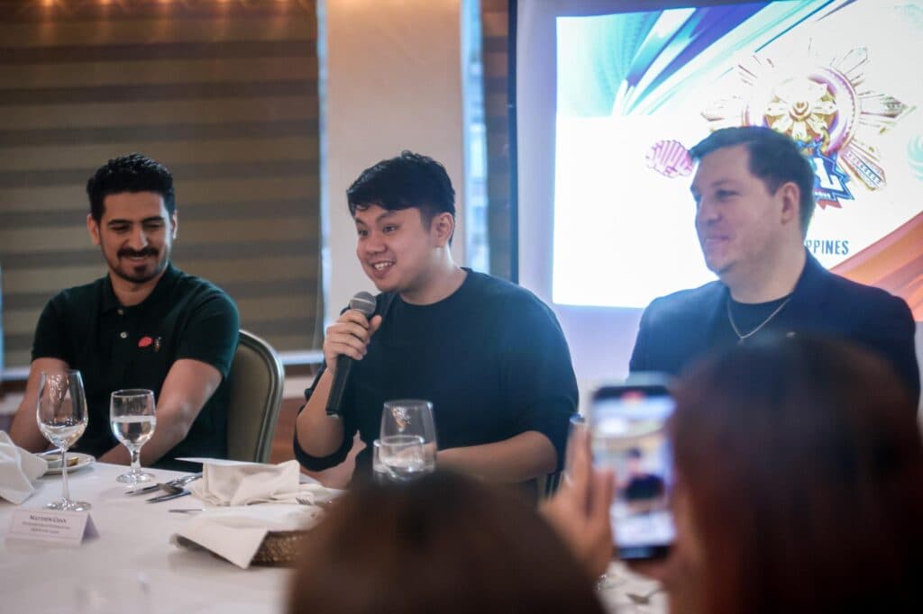 L-R: Ibrahim Bin Jibreen, Matthew Chan, and Grant Rousseau (Photo via MOONTON Games)