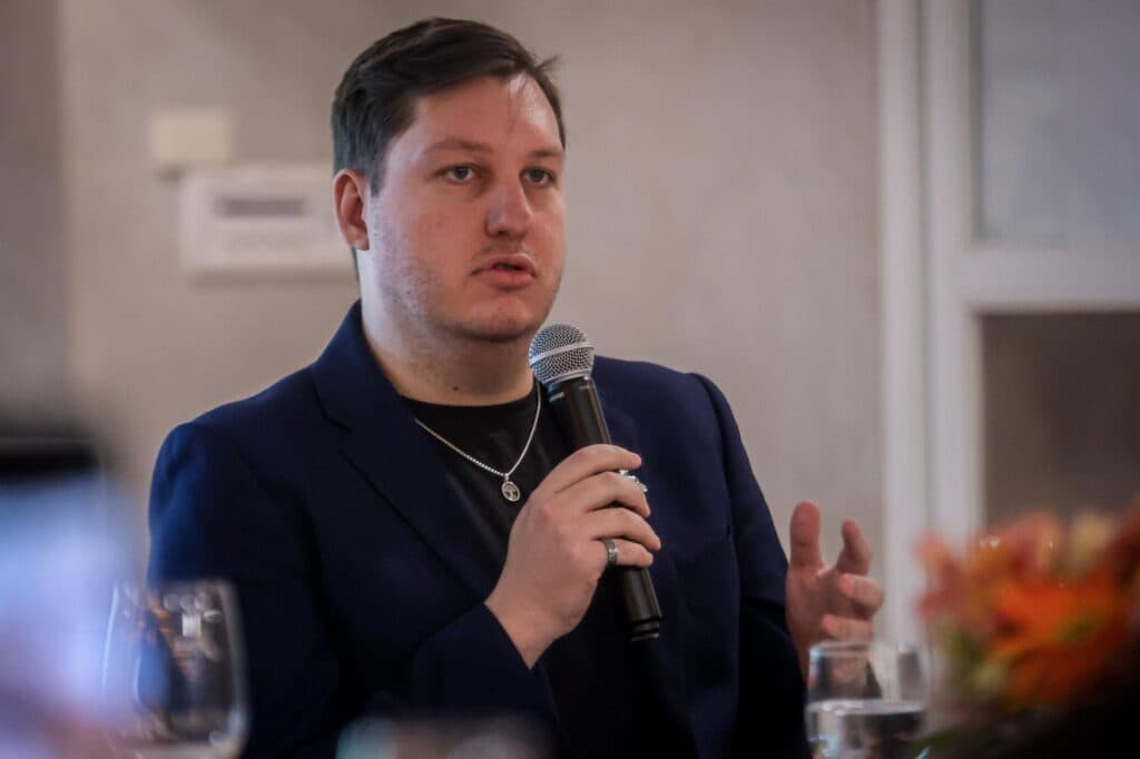 Grant Rousseau, Team Falcons Global Director of Esports (Photo via MOONTON Games)