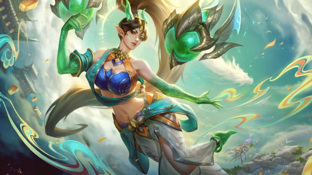 Heavenscale Kai'Sa Emerald (Image via Riot Game)