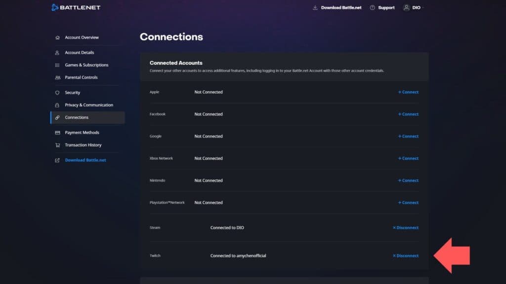 How to connect your Battle.net and Twitch accounts for free OWCS 2025 drops (Image via esports.gg)