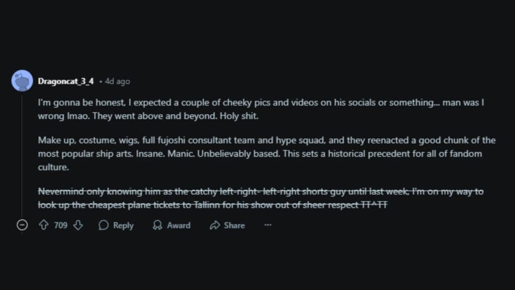 JayVik cosplay reaction screenshot (Image via esports.gg)