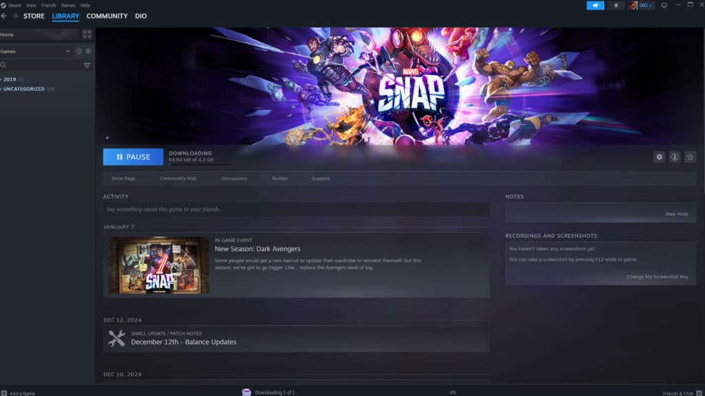 Marvel Snap is available on PC through Steam (Image via esports.gg)