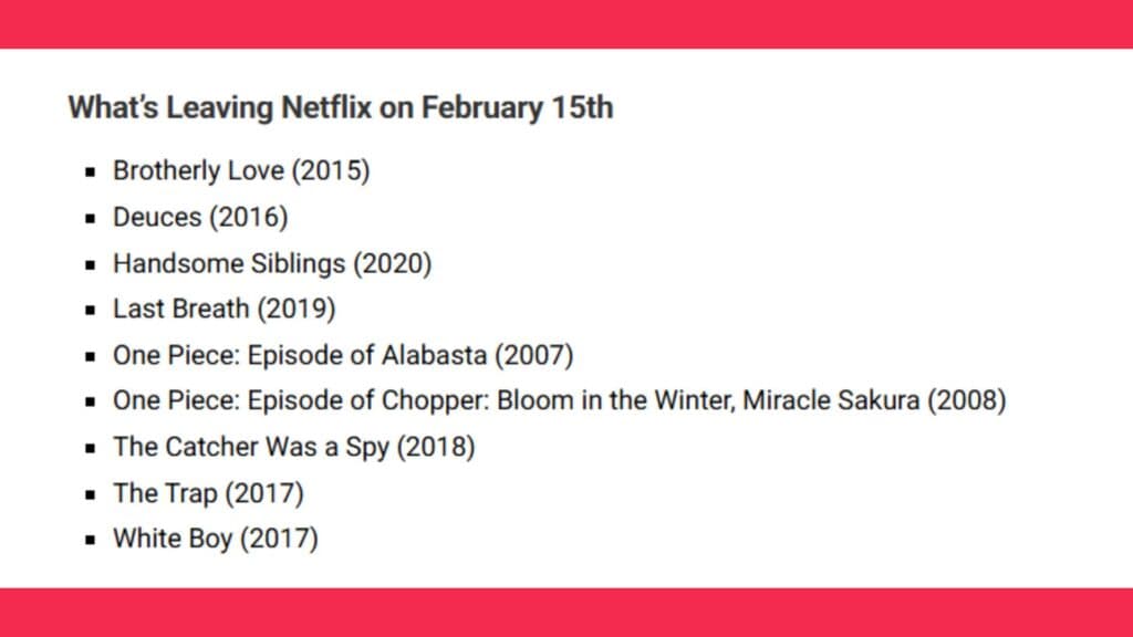 One Piece movies reportedly leaving Netflix screenshot (Image via esports.gg)