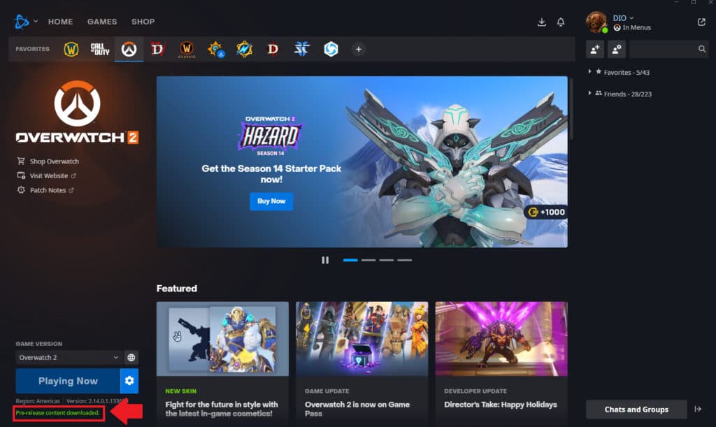 Overwatch 2 Season 14 mid-season download screenshot (Image via esports.gg)