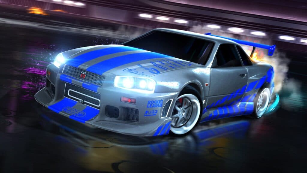 Fast & Furious '99 Nissan Skyline GT-R R34 (image via Psyonix)