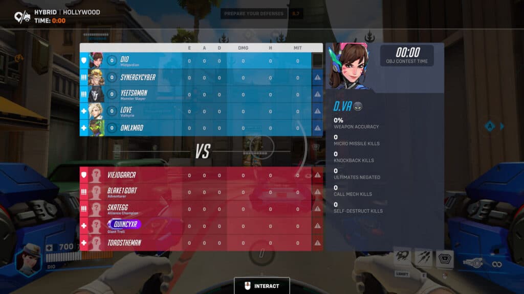 Overwatch 2 players can report others via the scoreboard (Image via esports.gg)