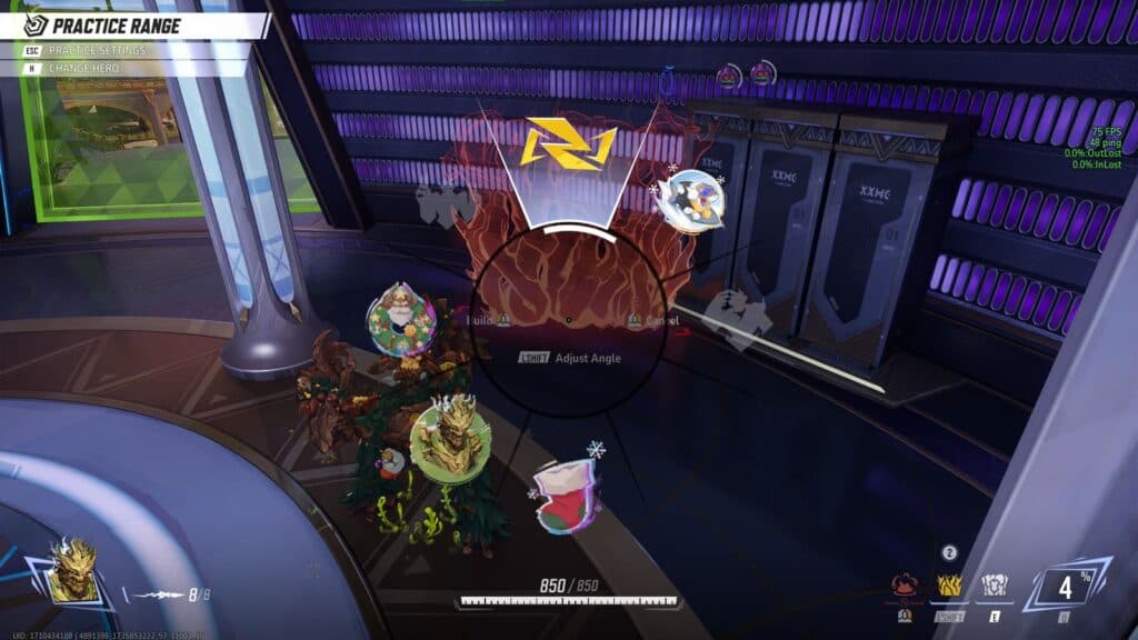 Pull up your custom wheel to spray or emote at any time (Screenshot via esports.gg)