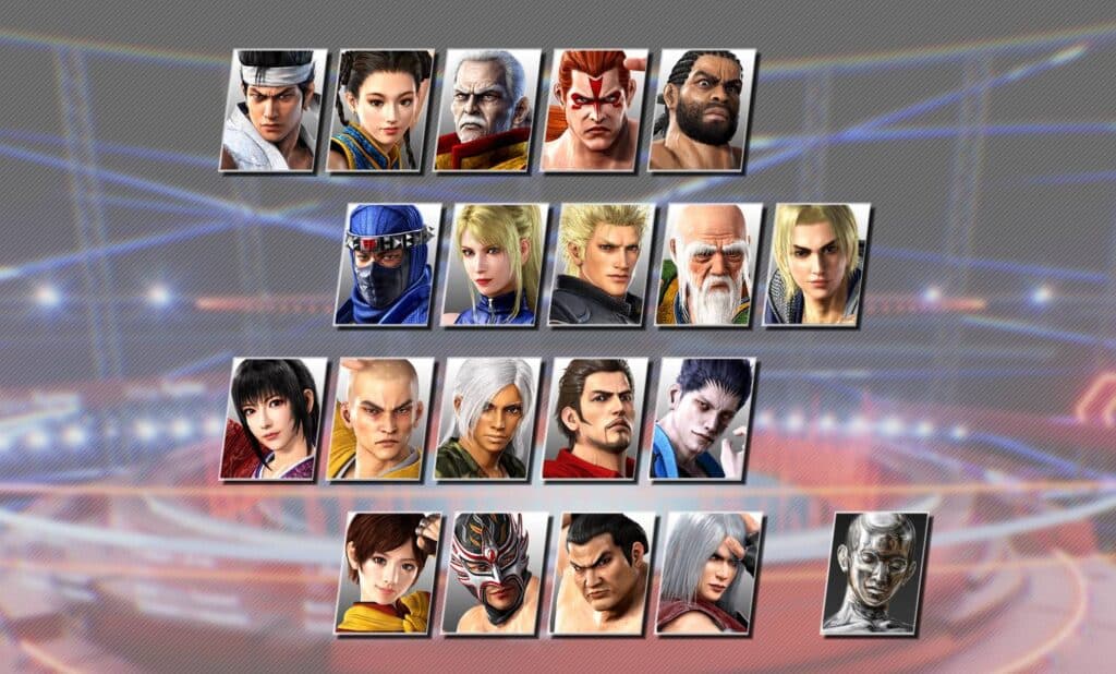 All characters in Virtua Fighter 5 R.E.V.O. (image via SEGA)