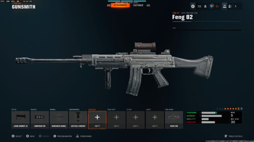 FENG 82 loadout (Image via esports.gg)