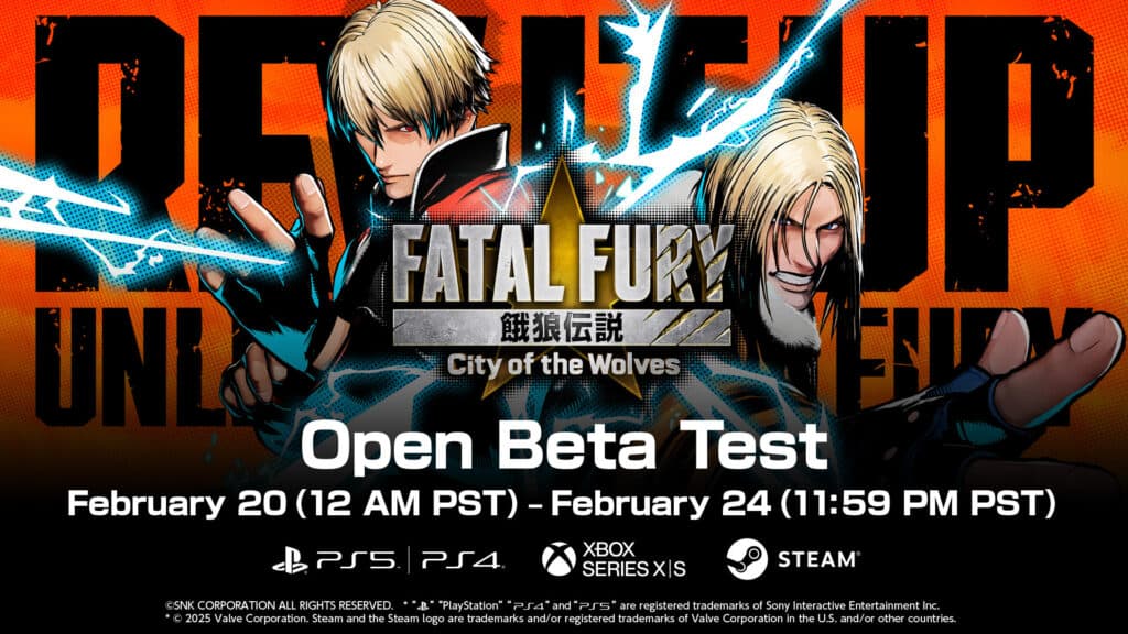 FATAL FURY City of the Wolves open beta release date and time (Image via SNK Corporation)