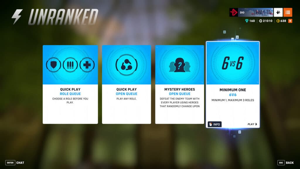 Screenshot of the current Overwatch 2 6v6 game mode (Image via esports.gg)
