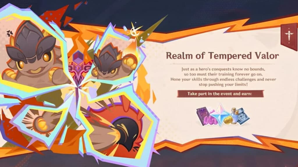 Realm of Tempered Valor event (Image via HoYoverse)