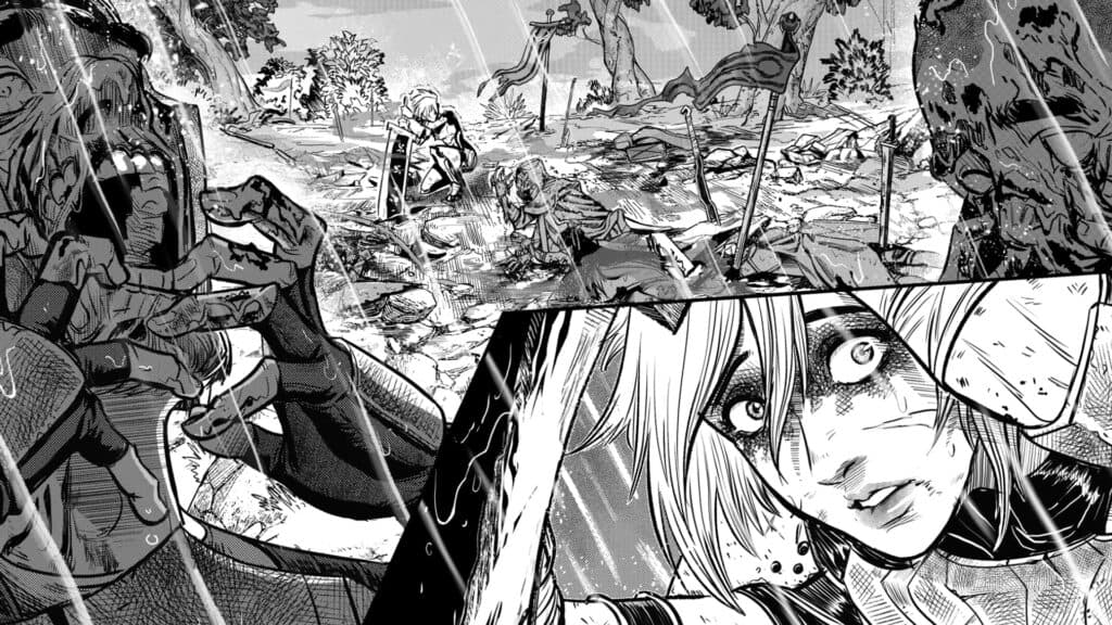 Riven was ambushed and many of her soldiers' companions ended up dying (Screenshot by esports.gg of The Lore of Riven)