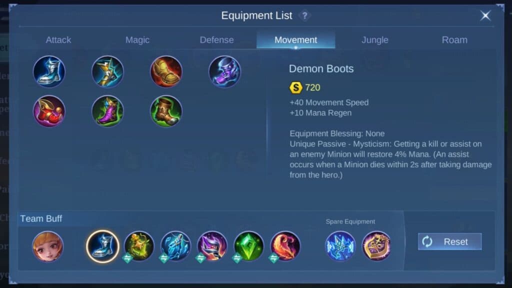 Best item build guide for Angela in MLBB screenshot (Image via esports.gg)