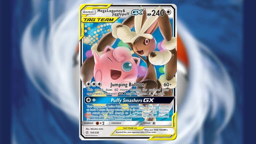Mega Lopunny and Jigglypuff GX from Cosmic Eclipse (Image via esports.gg)