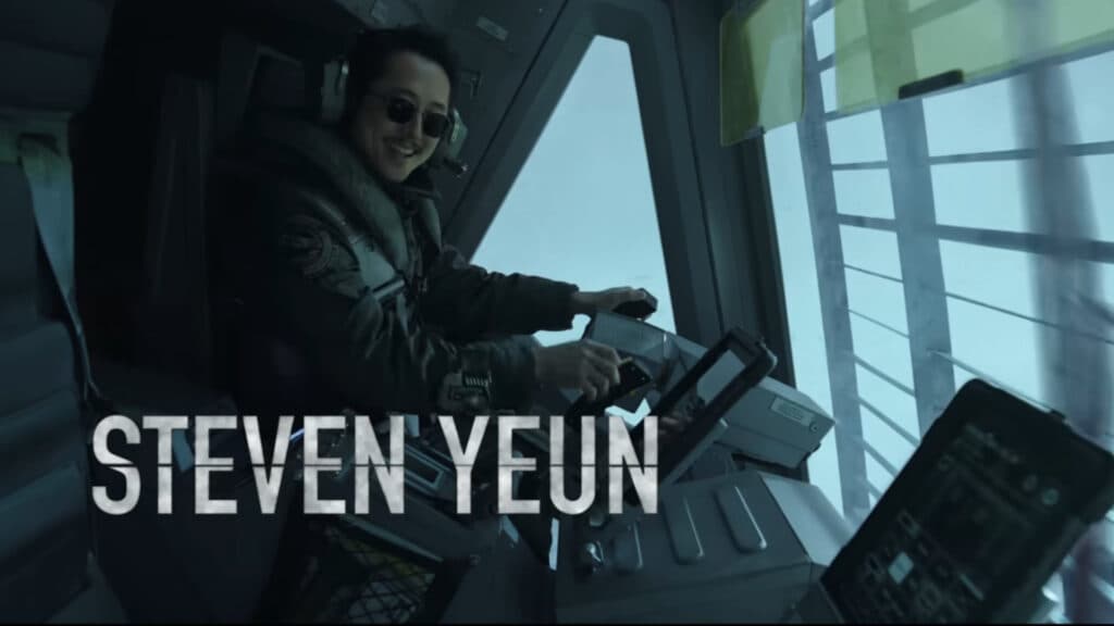 Steven Yeun as Timo in the Mickey 17 movie (Image via Warner Bros. Pictures)