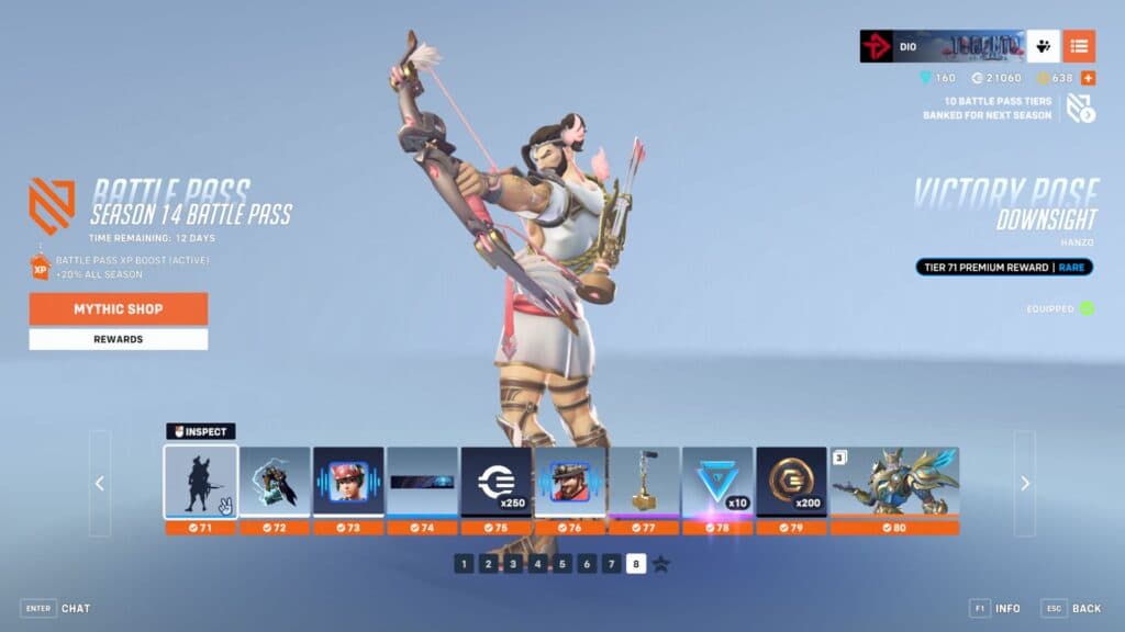 Overwatch 2 Season 14 Battle Pass screenshot (Image via esports.gg)