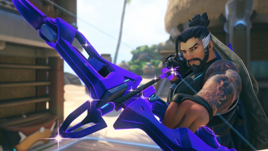 Hanzo's Galactic weapon in Overwatch 2 (Image via Blizzard Entertainment)