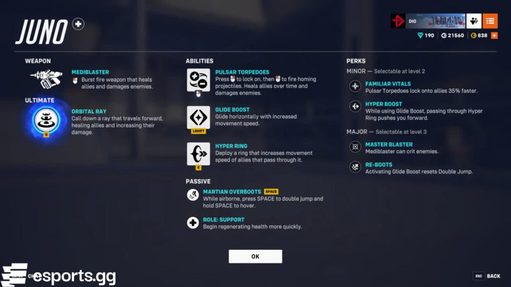 Juno's Perks (Screenshot via esports.gg)