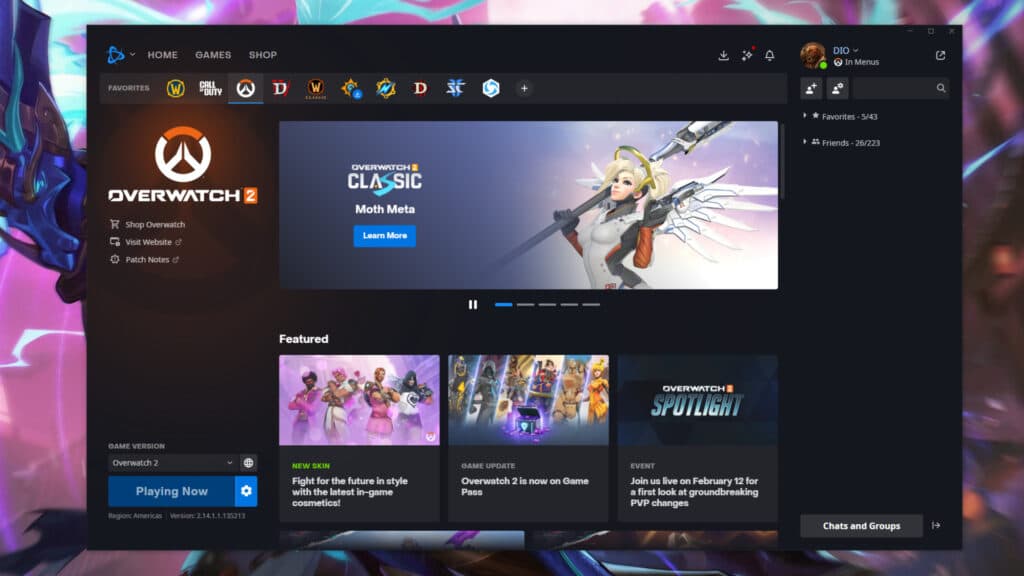 Successful login screenshot (Image via esports.gg)