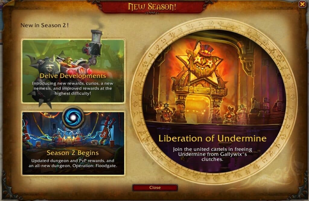 World of Warcraft The War Within Season 2 splash screen (image via <a href="https://www.wowhead.com/news/first-look-at-the-war-within-season-2-splash-screen-369639" target="_blank" rel="noreferrer noopener">Wowhead</a>)