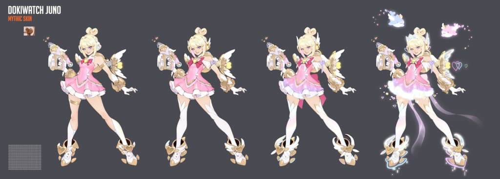 DokiWatch Juno mythic skin (Image via Blizzard Entertainment)
