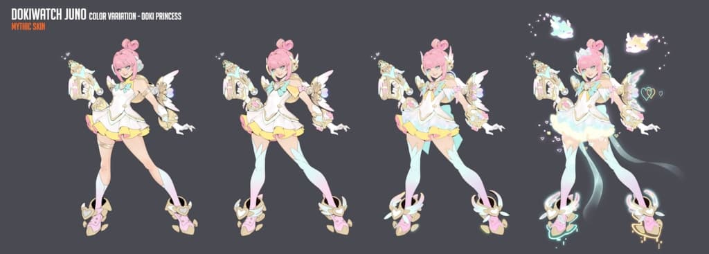 Doki Princess Juno mythic skin (Image via Blizzard Entertainment)