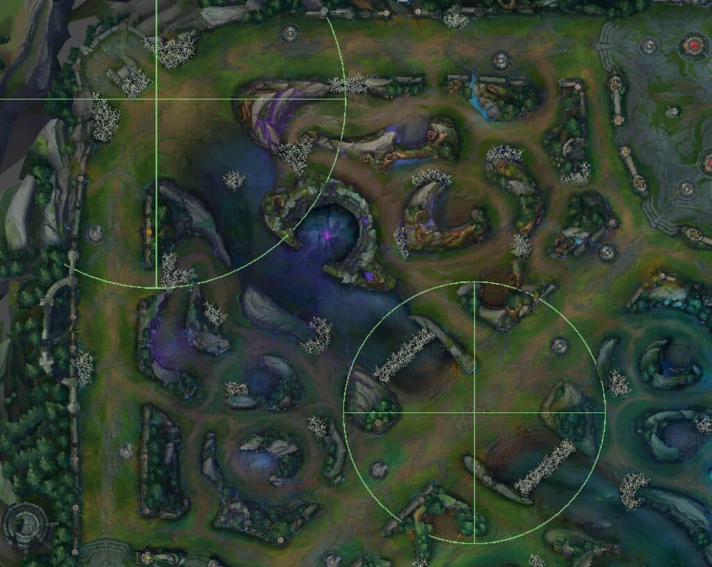 Laneswap detection radius (Image via FranktheBoxMonstr, X/Spideraxe30)