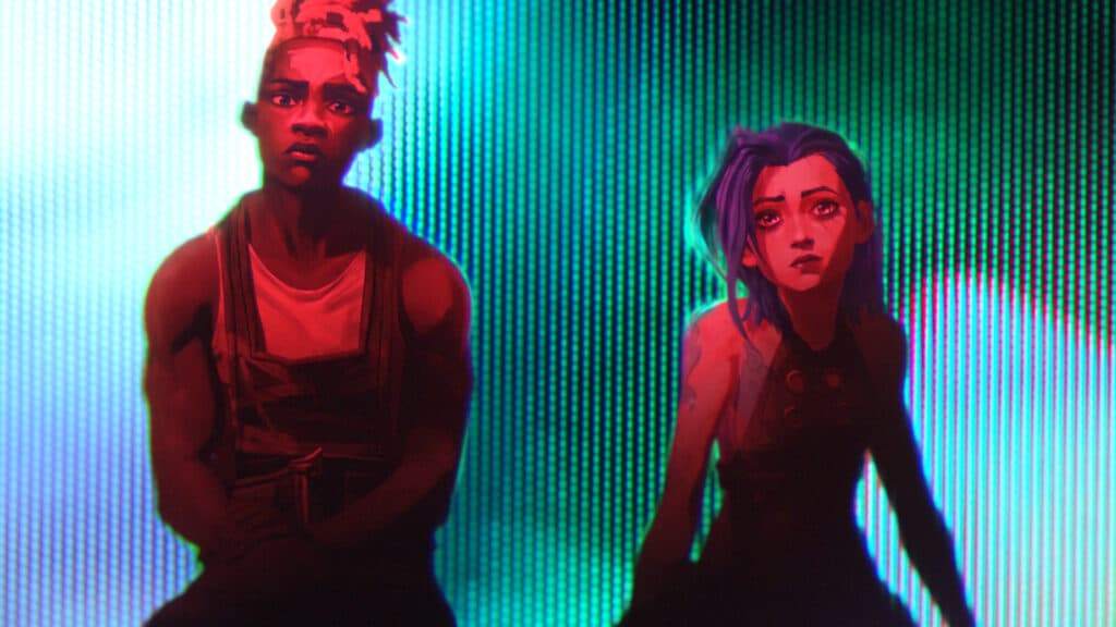 Ekko and Jinx in the Arcane Season 2 Ma Meilleure Ennemie music video (Image via Riot Games)