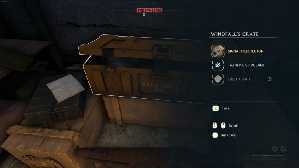 Looting a Training Stimulant (Screenshot via esports.gg)