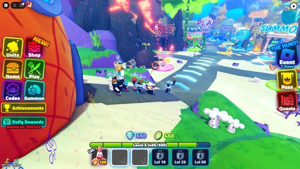 Keep heading straight and you'll find the event bus for The Hunt. (Screenshot via esports.gg)