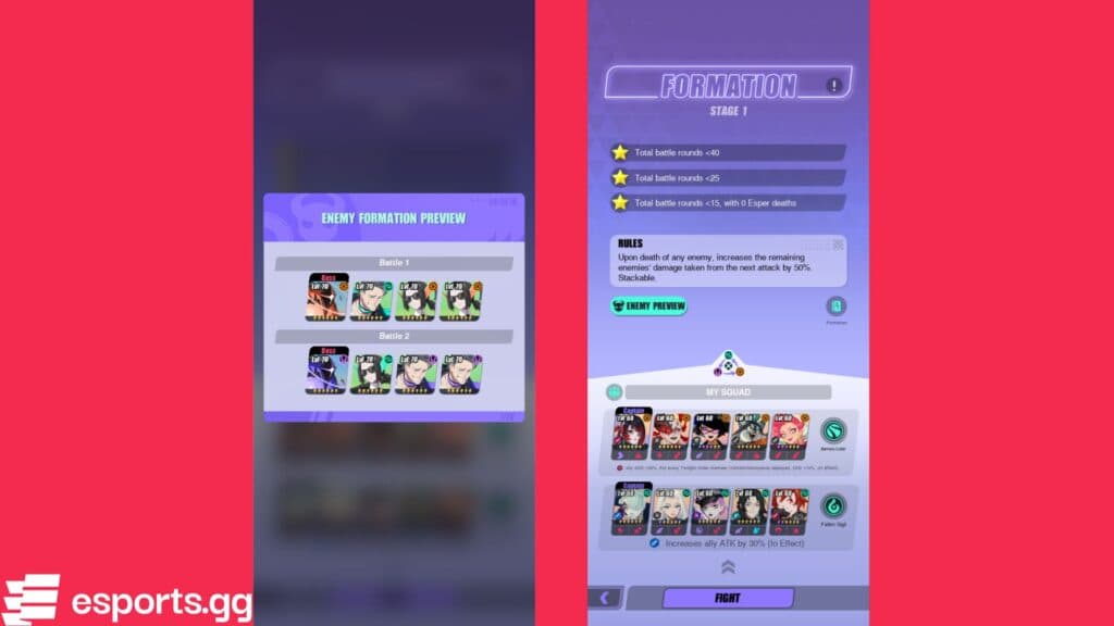 Preview the enemy team (Screenshots via esports.gg)