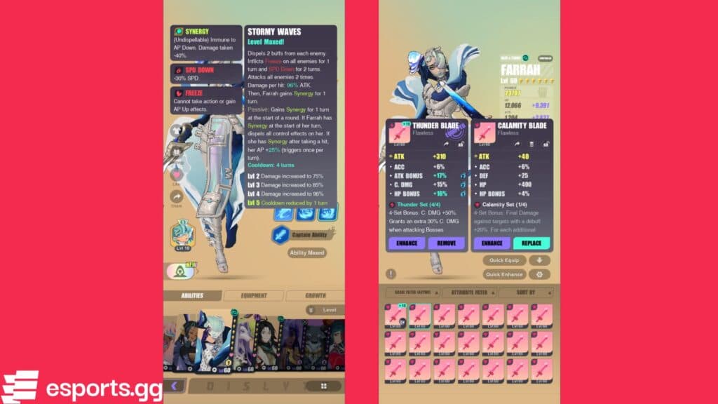 The Fallen Sigil blessing has good debuff synergy (Screenshots via esports.gg)