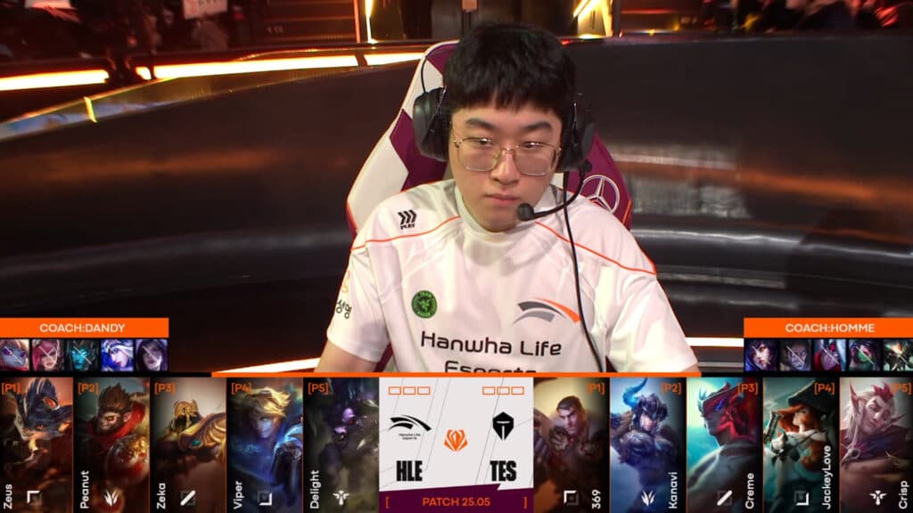 Game 1 draft (Image by LoL Esports)