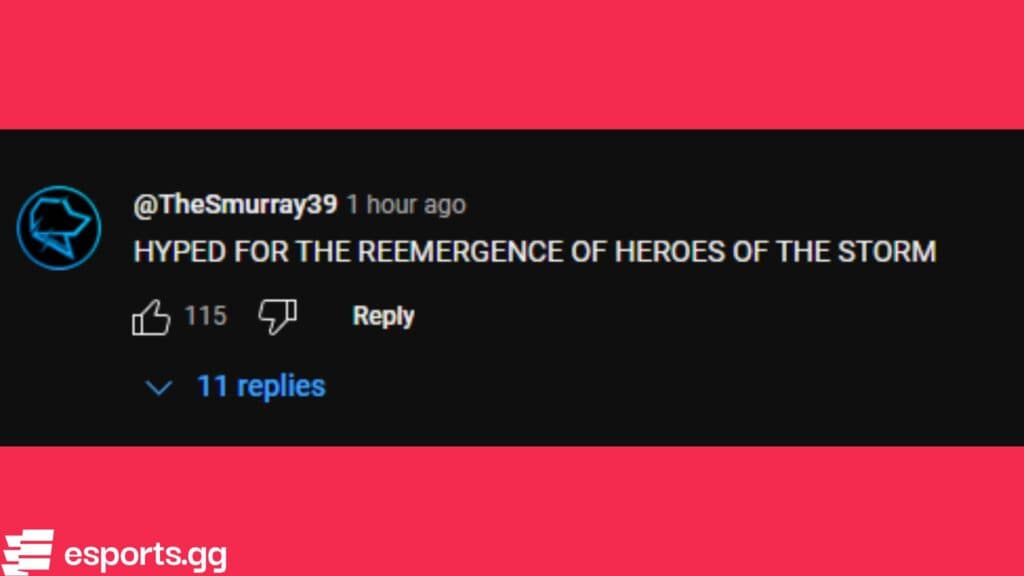 YouTube comment (Screenshot via esports.gg)