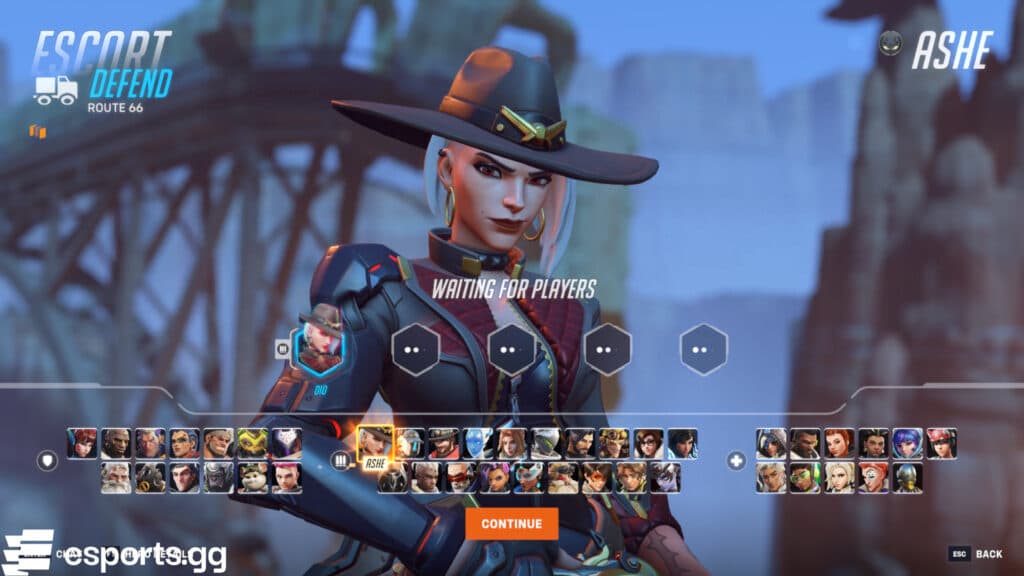 Jennifer Hale voices Ashe from Overwatch 2 (Screenshot via esports.gg)