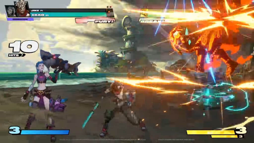 Jinx and Ekko in the 2XKO playtest (Image via Riot Games)