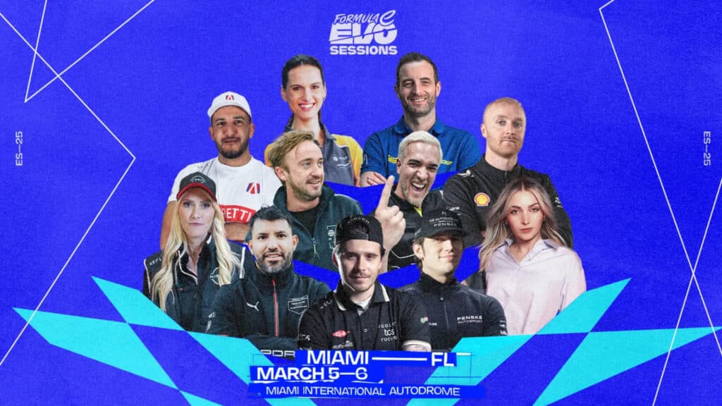 Evo Sessions participants graphic (Image via Formula E)
