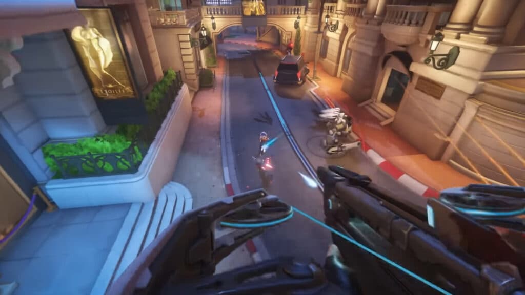Overwatch 2 Freja gameplay (Image via Blizzard Entertainment)